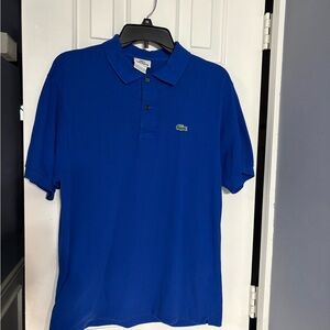 Lacoste Men's Royal Blue Short-Sleeve Size Small Classic Pique Polo Cotton